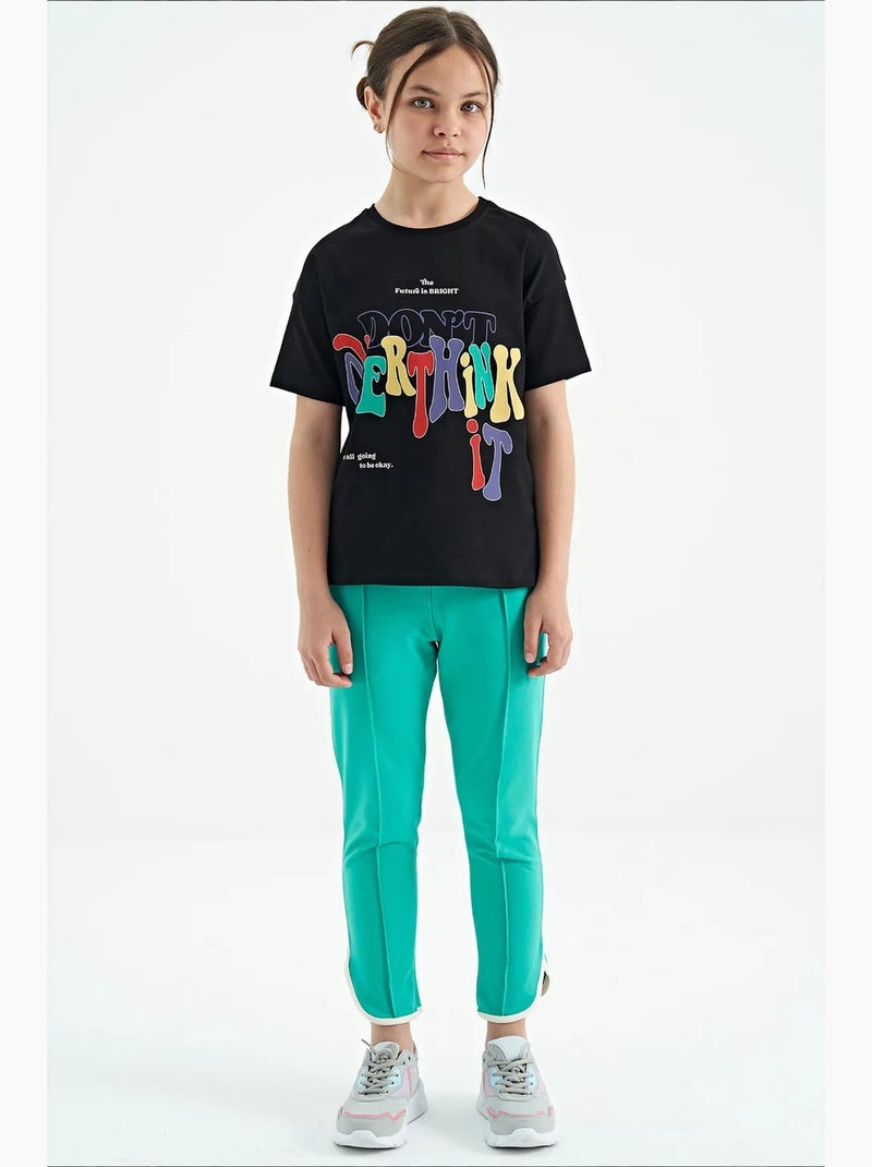 Pantalones youth unisex de mezcla de algodón tommy Verde esmeralda - Kiabi