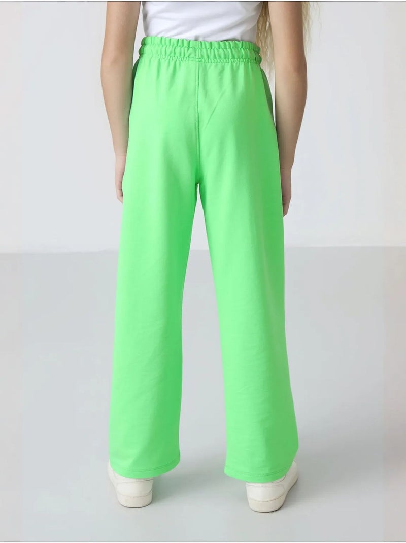 Pantalones youth unisex de mezcla de algodón tommy Verde tilo - Kiabi