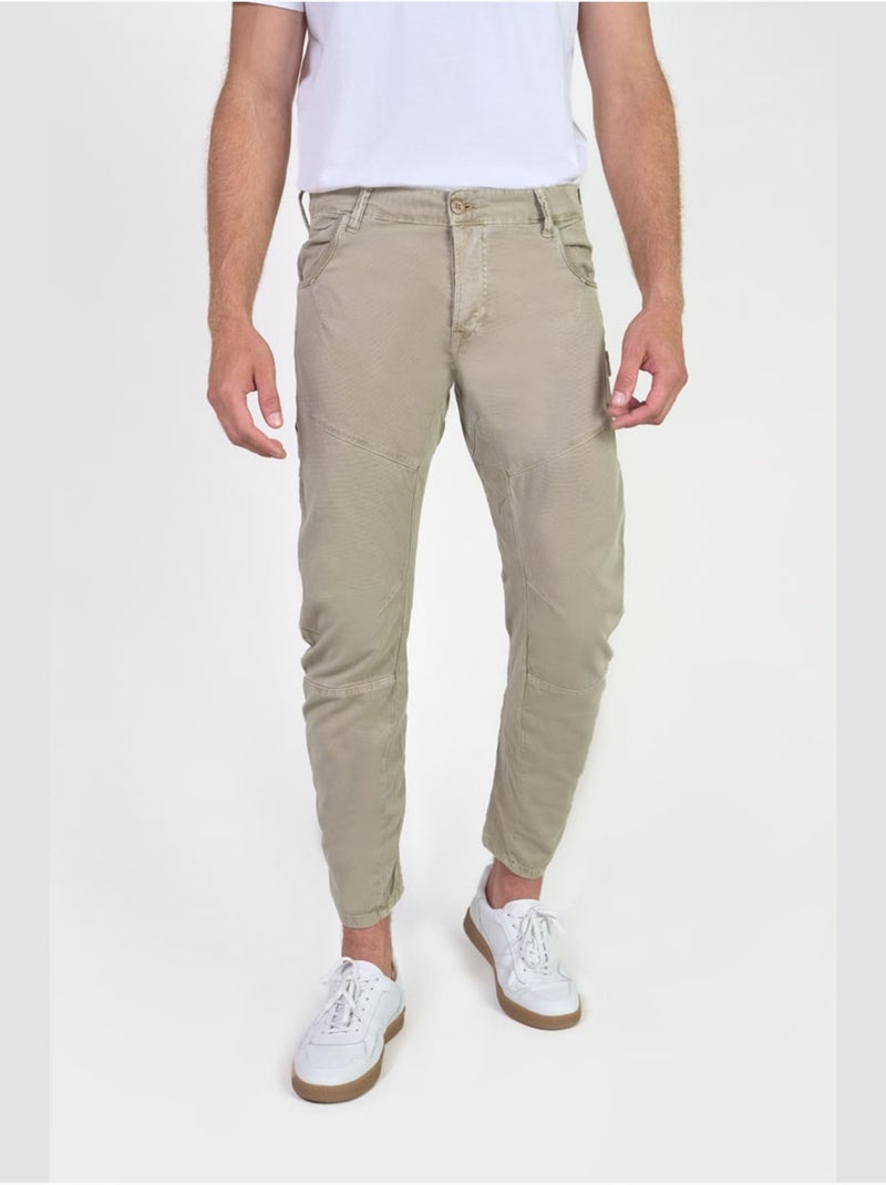 Pantalones zanahoria ALBE Caqui - Kiabi