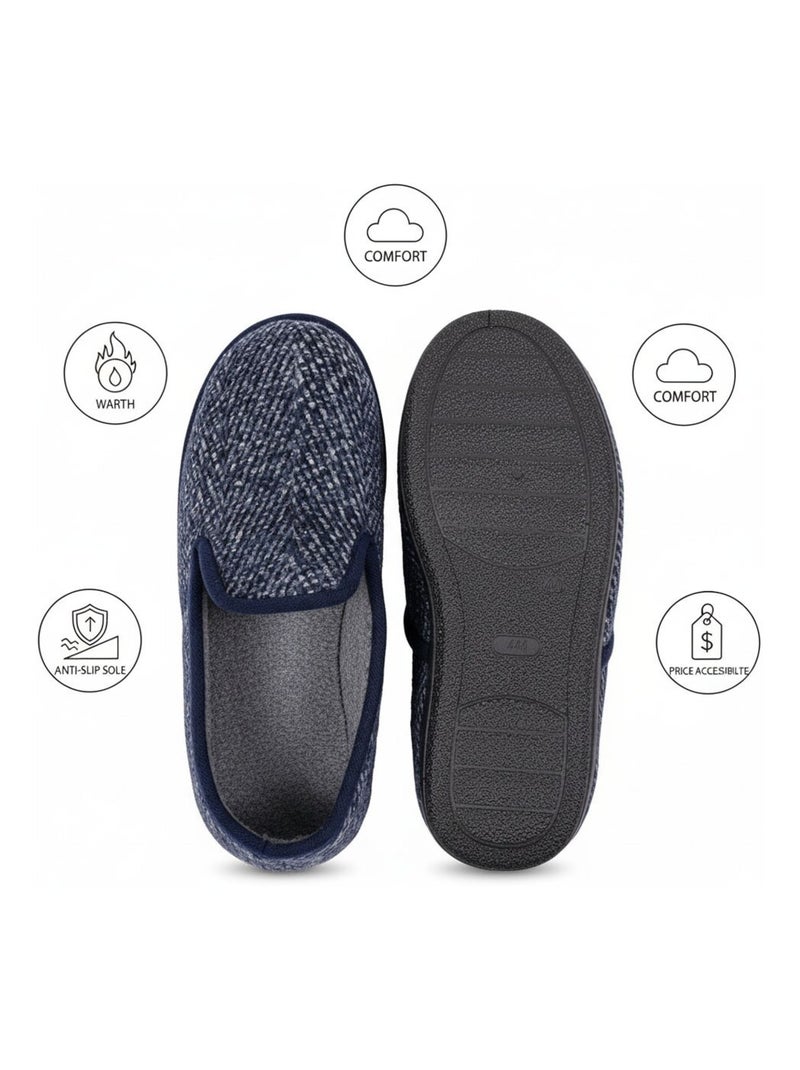 Pantufla CHARENTAISE Hombre Azul marino - Kiabi