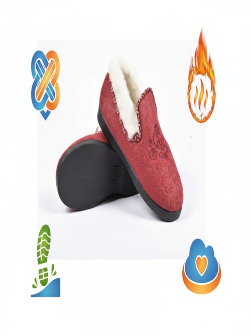 Pantufla Charentaise mujer invierno - Kiabi