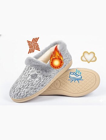 Pantufla Charentaise mujer invierno