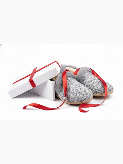 Pantufla Charentaise mujer invierno - Kiabi
