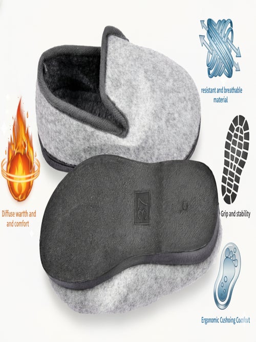 Pantufla Charentaise mujer invierno - Kiabi