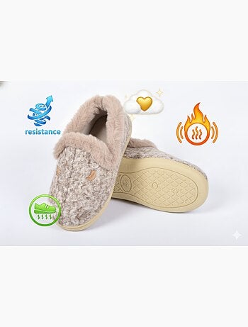 Pantufla Charentaise mujer invierno