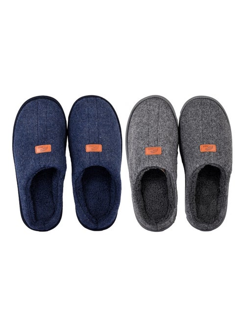 Pantufla HOMBRE ANTE Pack de 2 - Kiabi
