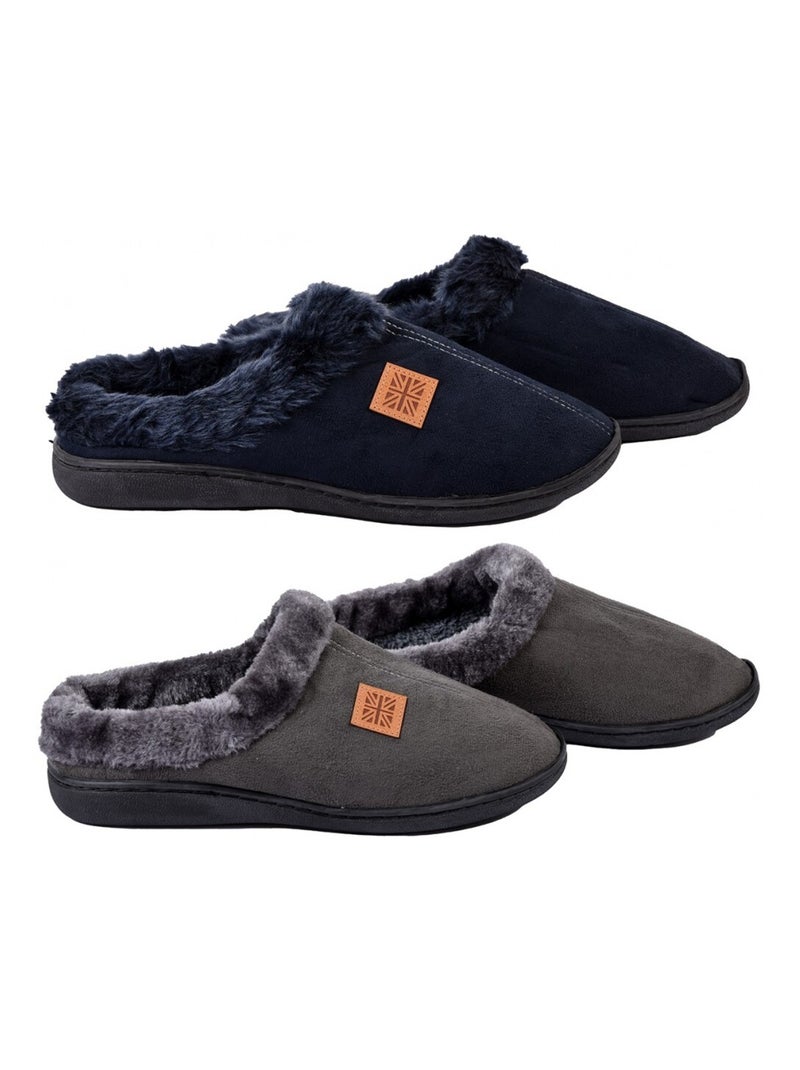 Pantufla HOMBRE ANTE Pack de 2 Multicolor - Kiabi