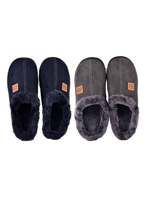 Pantufla HOMBRE ANTE Pack de 2 - Kiabi