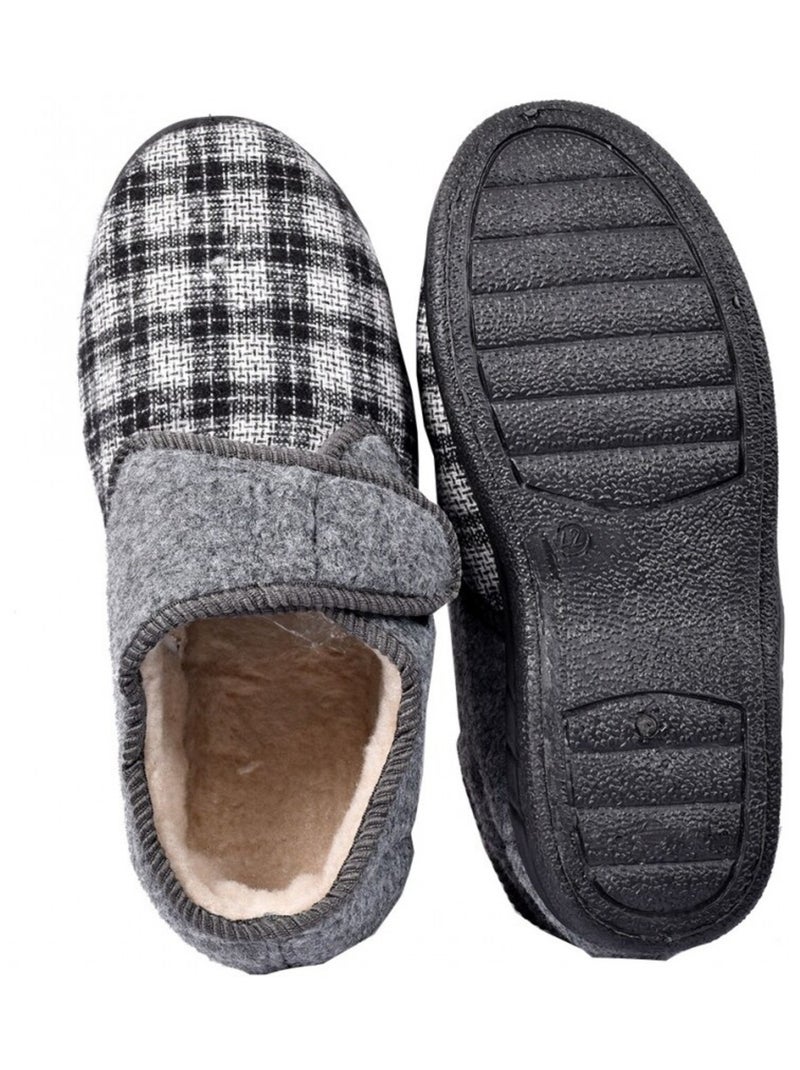Pantufla Hombre Cerrada PREMIUM Gris - Kiabi