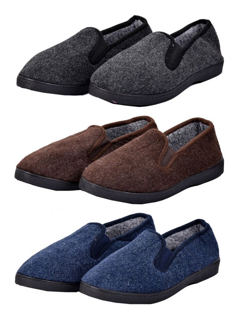 Pantufla Hombre Cerrada PREMIUM Marrón - Kiabi
