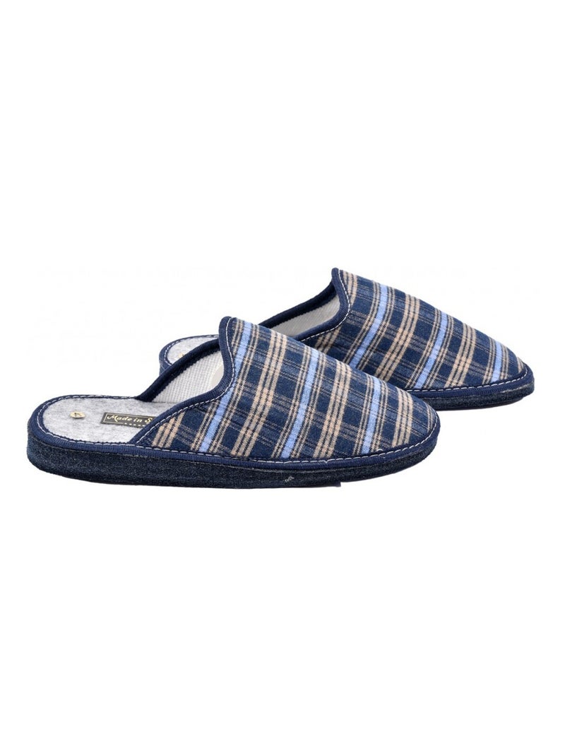 Pantufla HOMBRE Mule JACQUARD Azul marino - Kiabi
