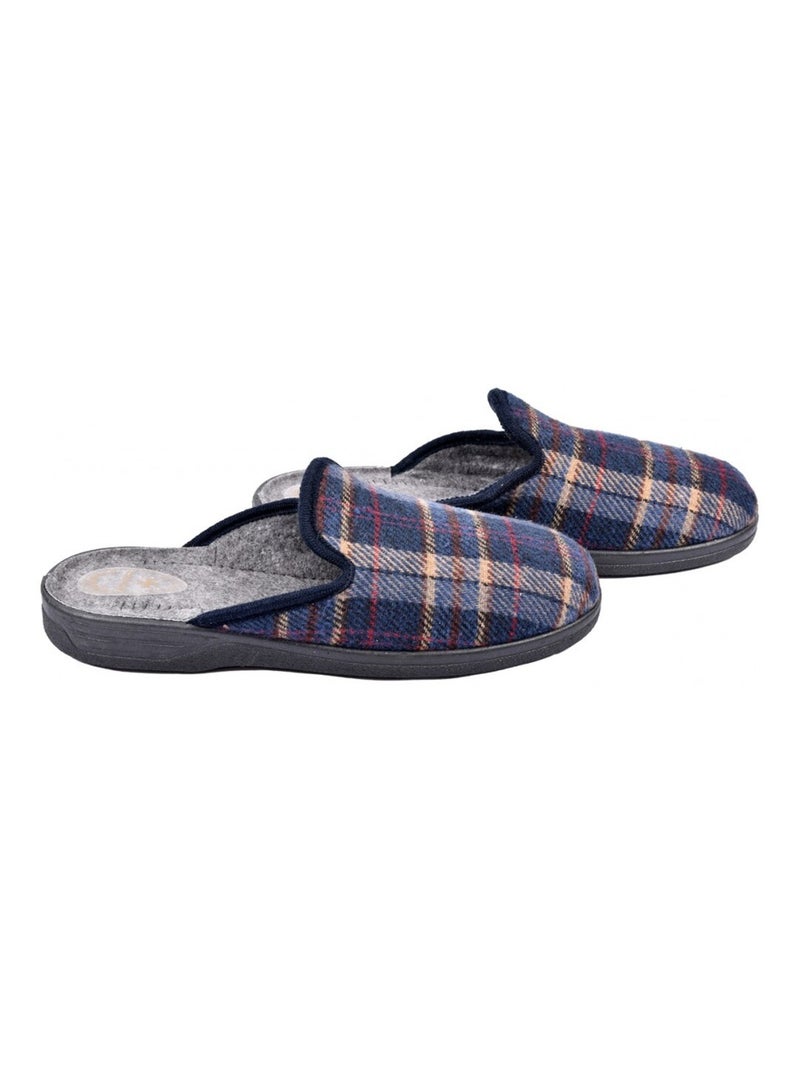 Pantufla HOMBRE Mule PREMIUM Azul marino - Kiabi