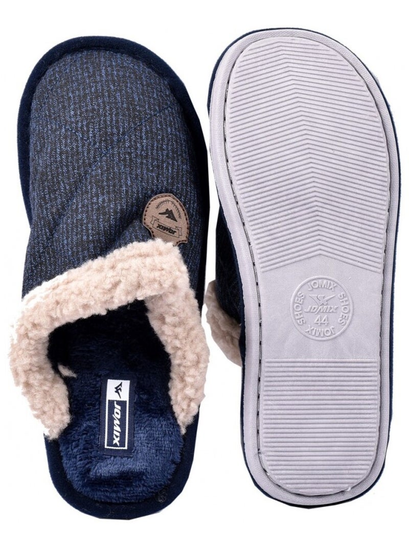 Pantufla Hombre PREMIUM Azul marino - Kiabi