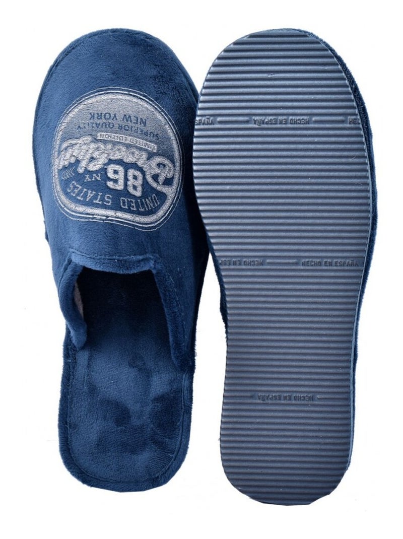 Pantufla Hombre PREMIUM Azul marino - Kiabi