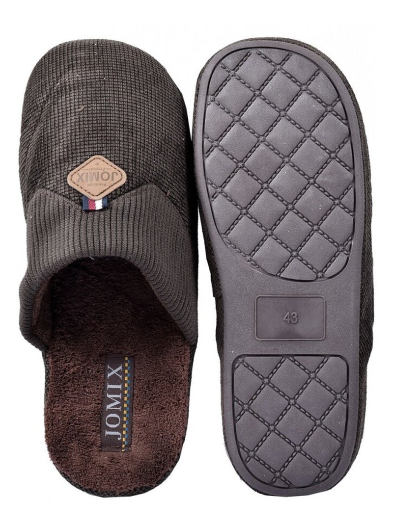 Pantufla Hombre PREMIUM Marrón habano - Kiabi