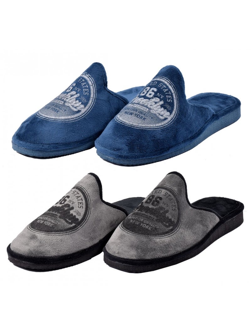 Pantufla Hombre PREMIUM Pack de 2 Multicolor - Kiabi