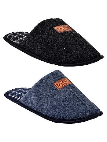 Pantufla HOMBRE SUEDINE Pack de 2