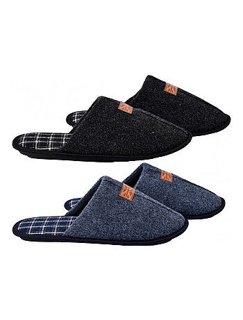 Pantufla HOMBRE SUEDINE Pack de 2