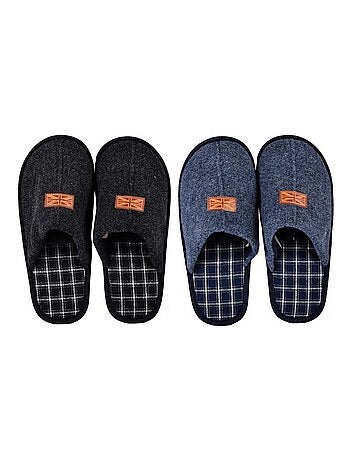 Pantufla HOMBRE SUEDINE Pack de 2