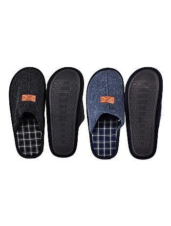 Pantufla HOMBRE SUEDINE Pack de 2