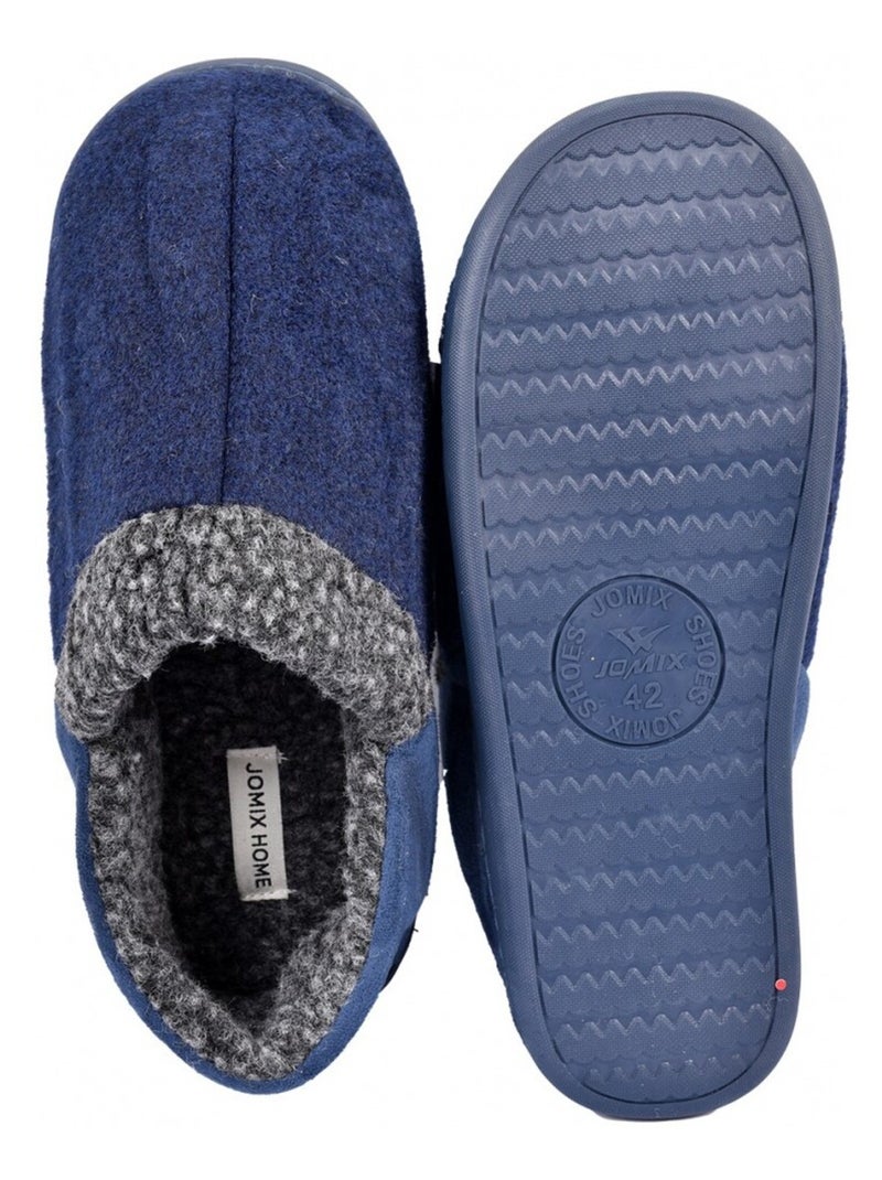 Pantufla Hombre Zapatilla PREMIUM Azul marino - Kiabi