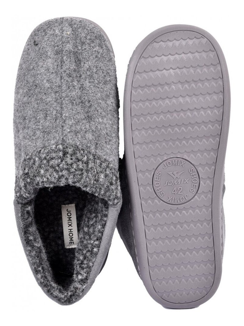 Pantufla Hombre Zapatilla PREMIUM Gris - Kiabi