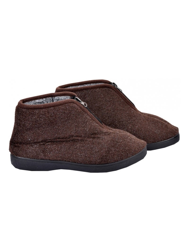 Pantufla Hombre Zapatilla PREMIUM Marrón - Kiabi