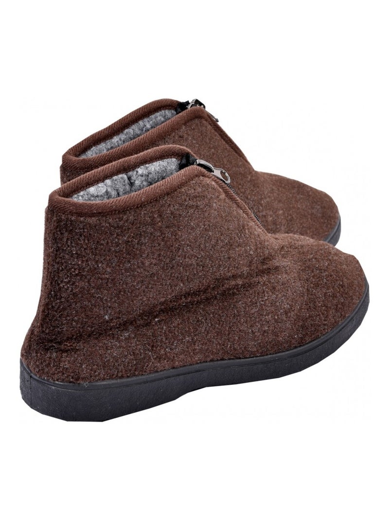 Pantufla Hombre Zapatilla PREMIUM Marrón - Kiabi