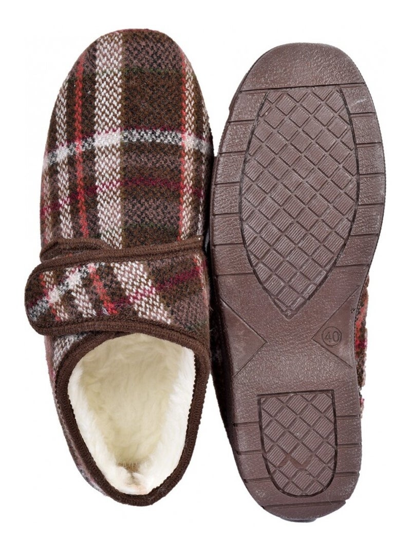Pantufla Hombre Zapatilla PREMIUM Marrón - Kiabi