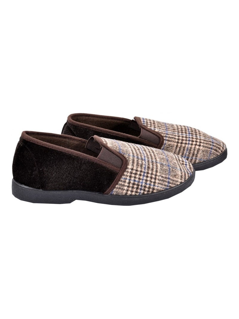 Pantufla Hombre Zapatilla PREMIUM Marrón - Kiabi