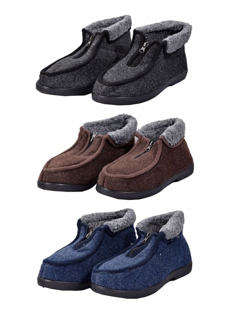 Pantufla Hombre Zapatilla PREMIUM Marrón - Kiabi