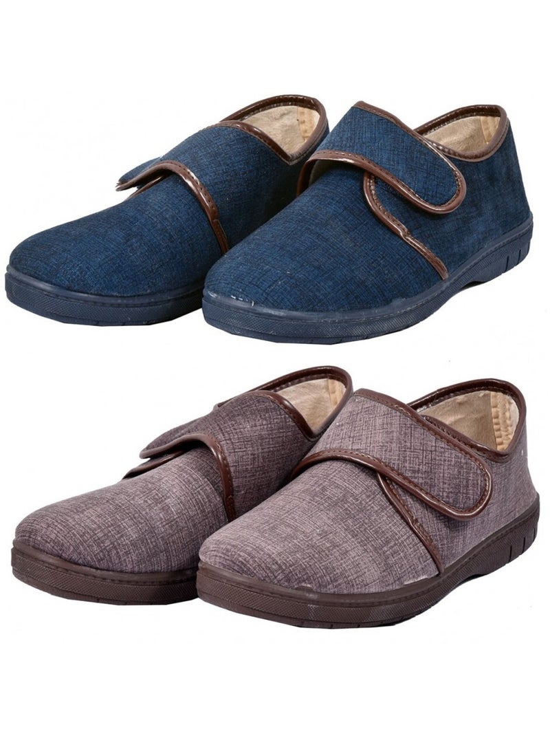 Pantufla Hombre Zapatilla PREMIUM Marrón - Kiabi