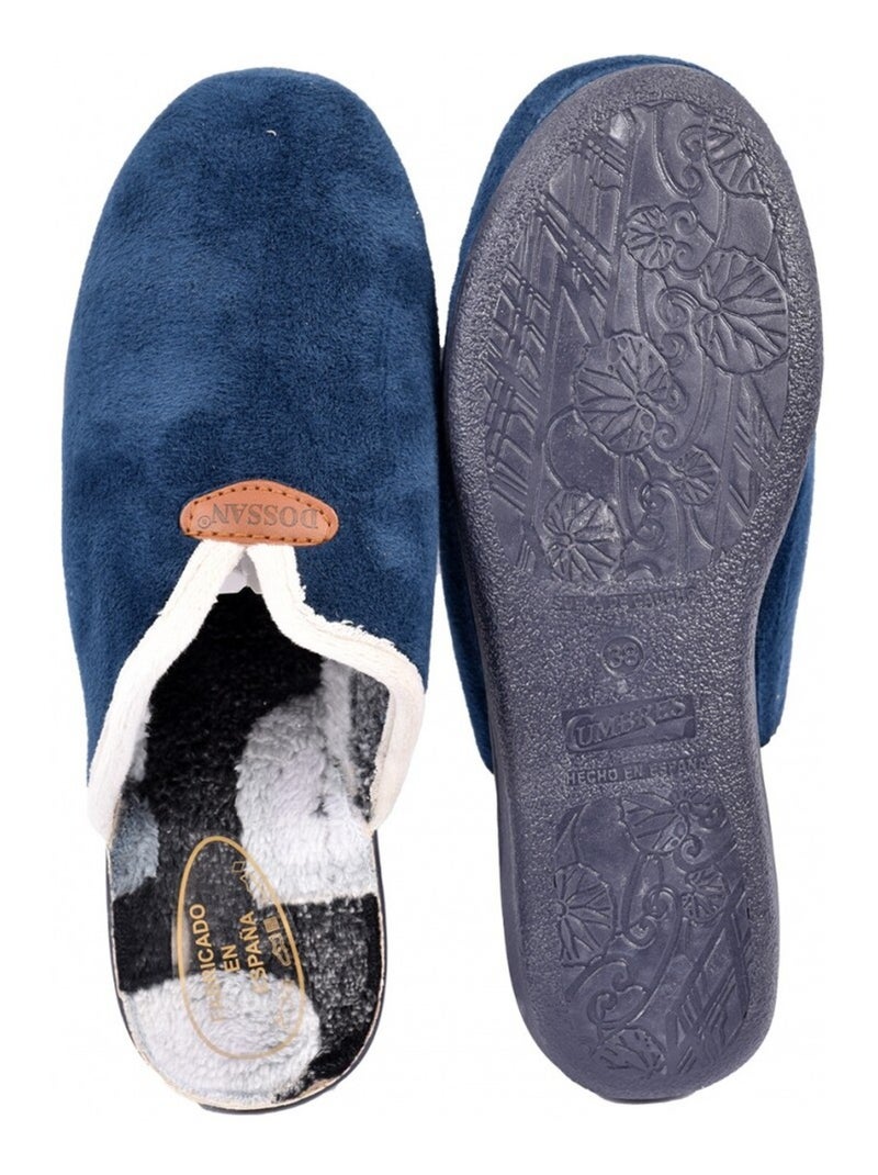 Pantufla Mujer Mule PREMIUM Azul marino - Kiabi