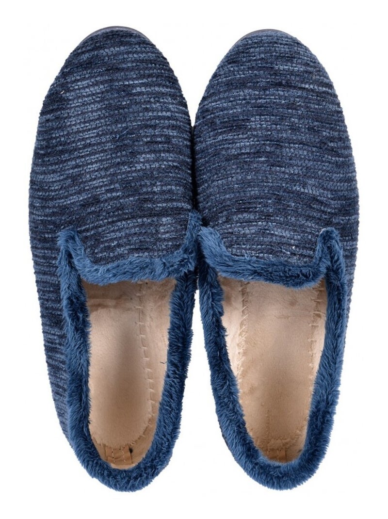 Pantufla Mujer PREMIUM FANTASÍA Azul marino - Kiabi