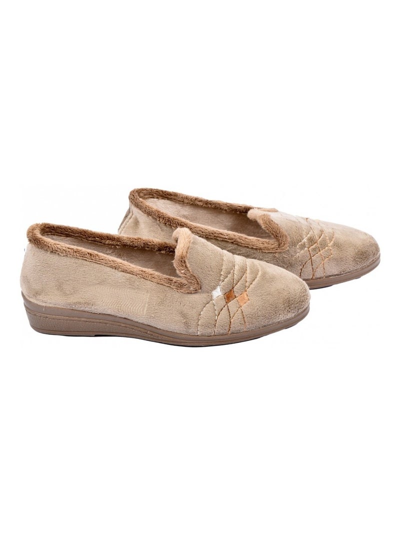 Pantufla Mujer PREMIUM FANTASÍA Taupe - Kiabi