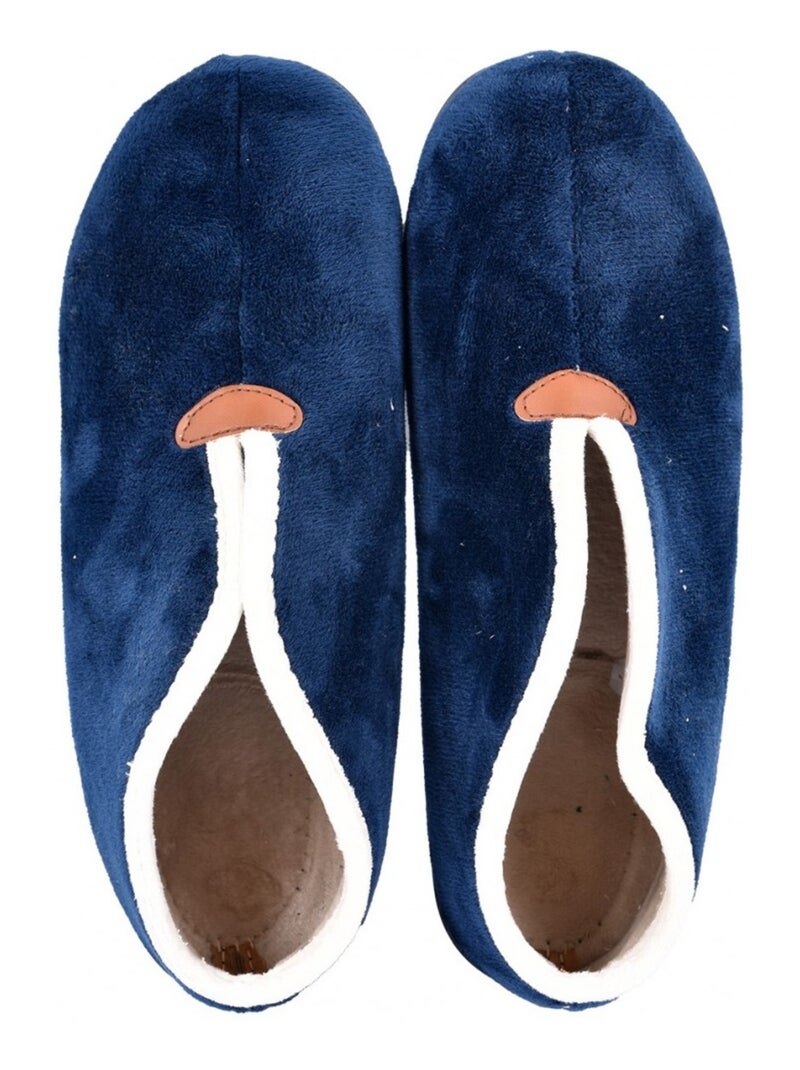 Pantufla Mujer PREMIUM MONTANTE Azul marino - Kiabi
