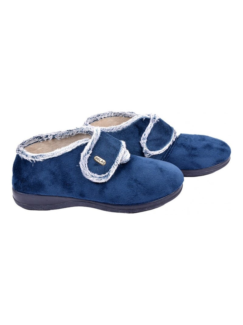Pantufla Mujer PREMIUM SCRATCH Azul marino - Kiabi