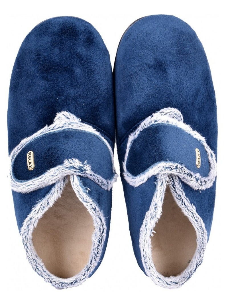 Pantufla Mujer PREMIUM SCRATCH Azul marino - Kiabi