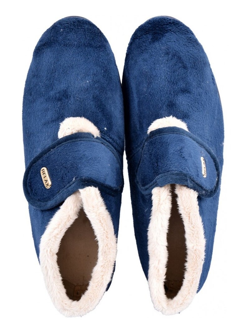 Pantufla Mujer PREMIUM SCRATCH Azul marino - Kiabi