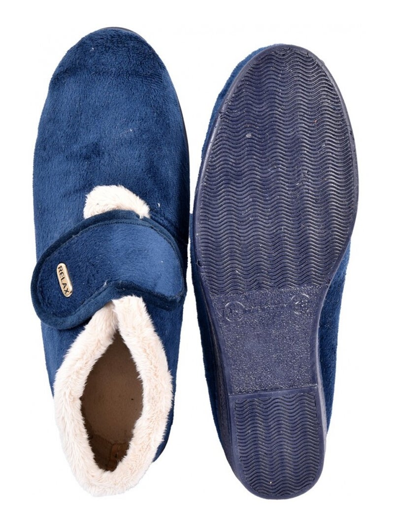 Pantufla Mujer PREMIUM SCRATCH Azul marino - Kiabi