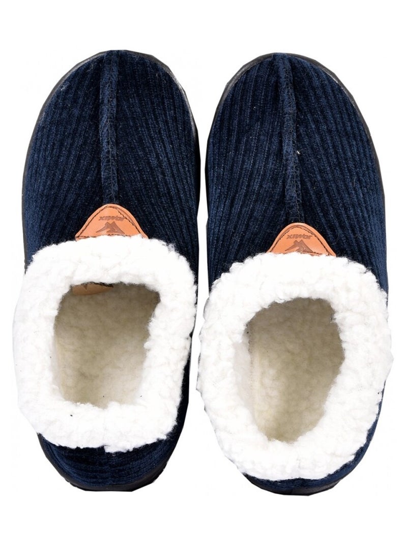 Pantufla Mujer Zapatilla COCOONING Azul marino - Kiabi