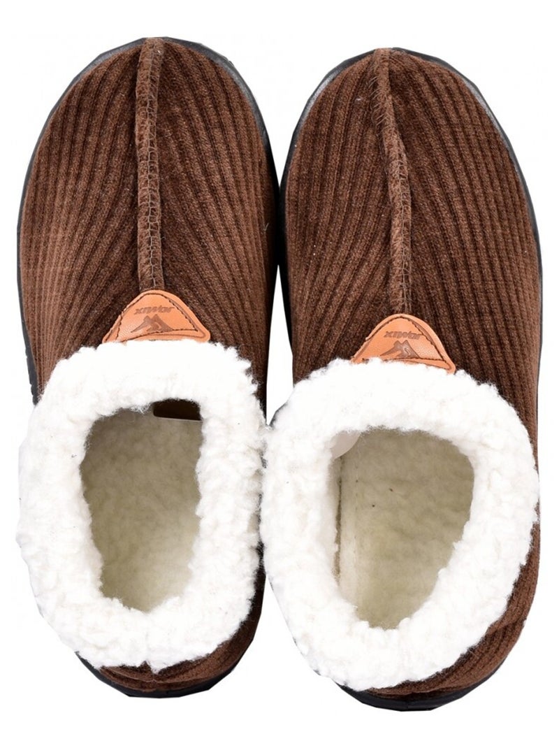 Pantufla Mujer Zapatilla COCOONING Marrón - Kiabi