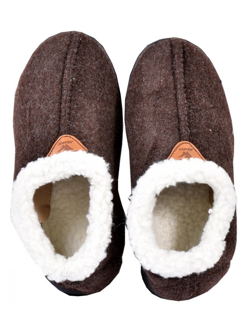 Pantufla Mujer Zapatilla COCOONING Marrón - Kiabi