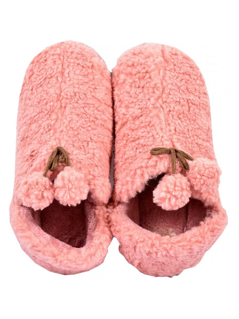 Pantufla Mujer Zapatilla COCOONING Rosa frambuesa - Kiabi