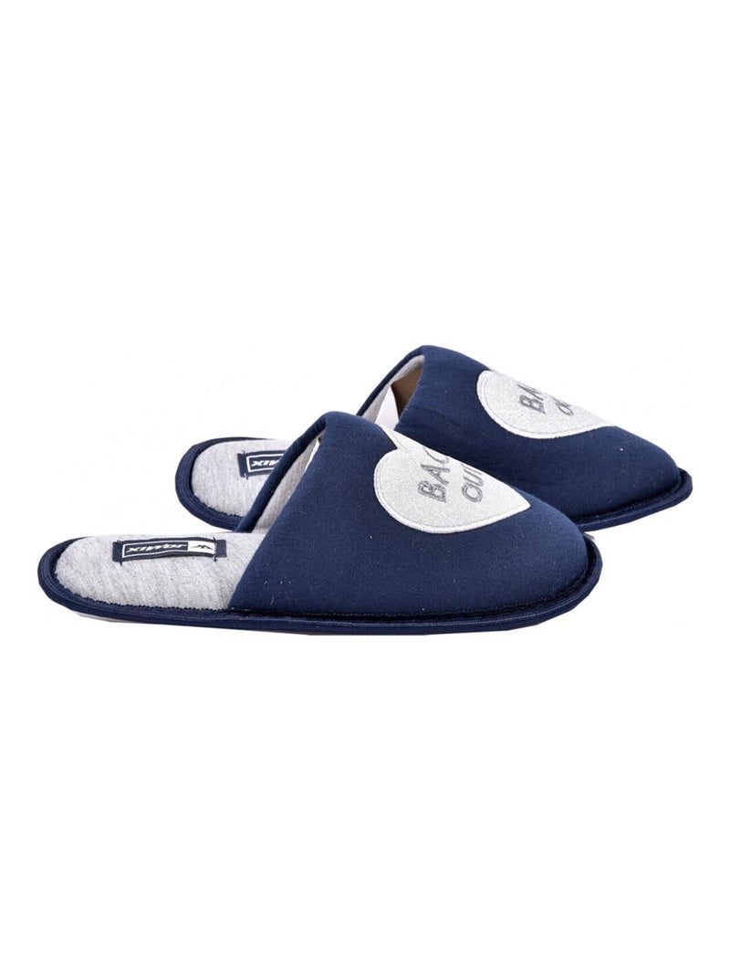 Pantufla Mujer Zapatilla Fantasía Azul marino - Kiabi