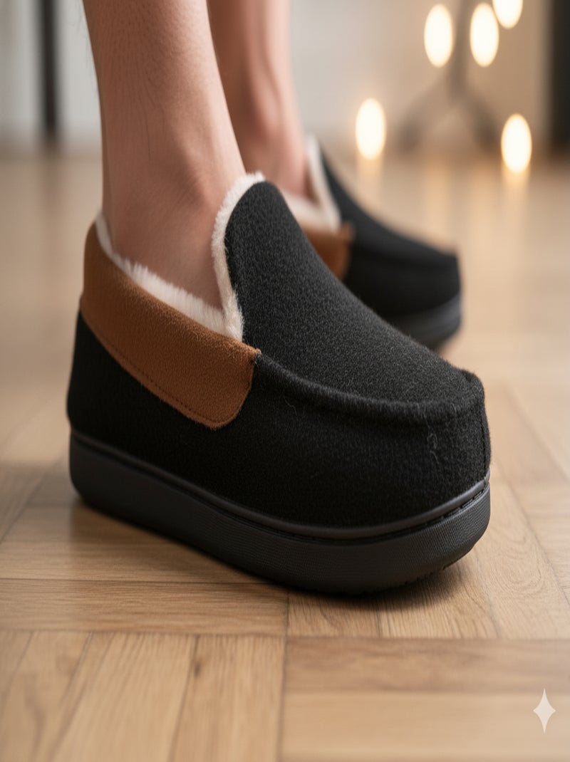 Pantufla PREMIUM MU9733 para Hombre Negro - Kiabi