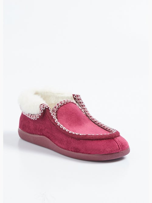 Pantuflas altas de ancho cómodo con forro cálido - Afibel - Kiabi