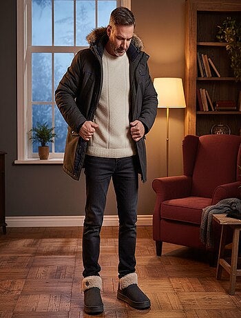 Pantuflas altas hombre MU10162