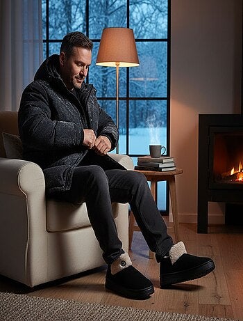 Pantuflas altas hombre MU10162