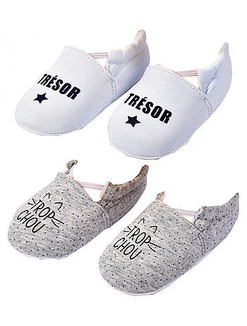 Pantuflas bebé Cocooning Fantasía - Pack de 2